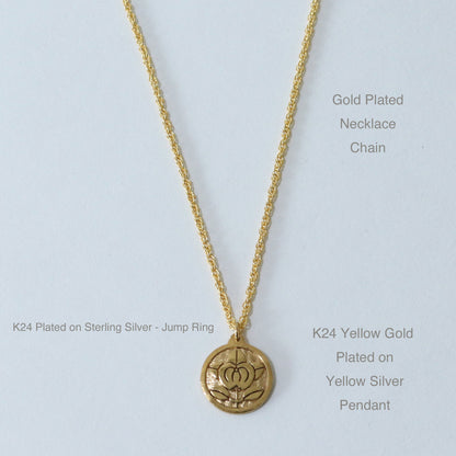 Pendant - Hikone Mandarine Orange - Kamon Necklace