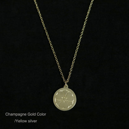 Pendant - Kenkatabami- wood sorrel and sword Kamon