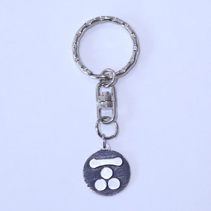 Nagamon Three stars - Nagamon Mitsu Boshi - Key chain - Kamon - Japanese Family Crest