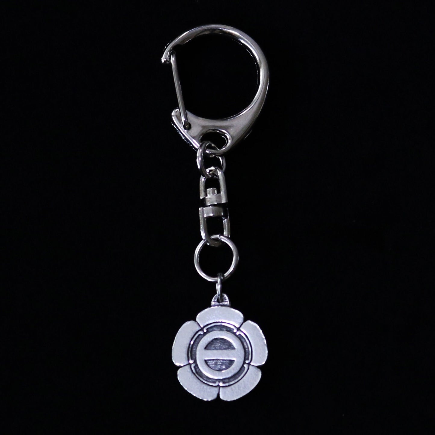 One Line in a Circle in Five Petals - Gokani Maruni Ichi Biki - Key chain - Kamon - Japanese Family Crest