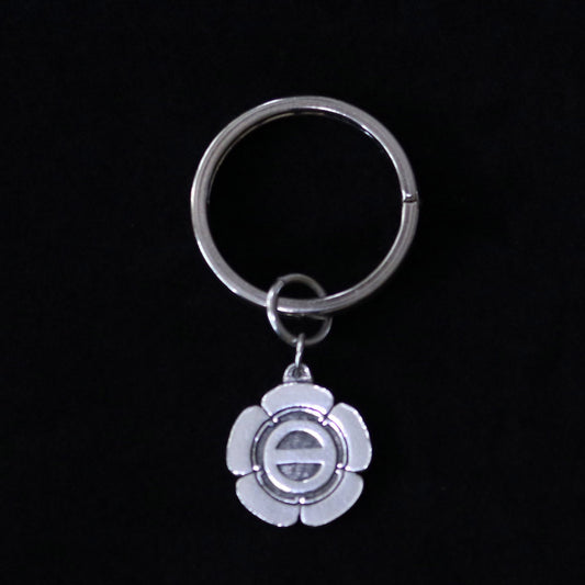 One Line in a Circle in Five Petals - Gokani Maruni Ichi Biki - Key chain - Kamon - Japanese Family Crest