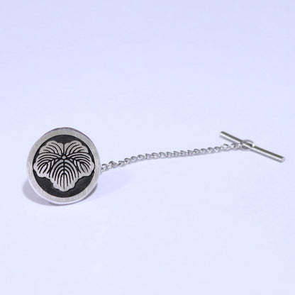 Tie tack - Ivy in a circle -Maruni Tsuta - 丸に蔦