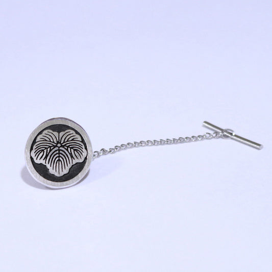Tie tack - Ivy in a circle -Maruni Tsuta - 丸に蔦