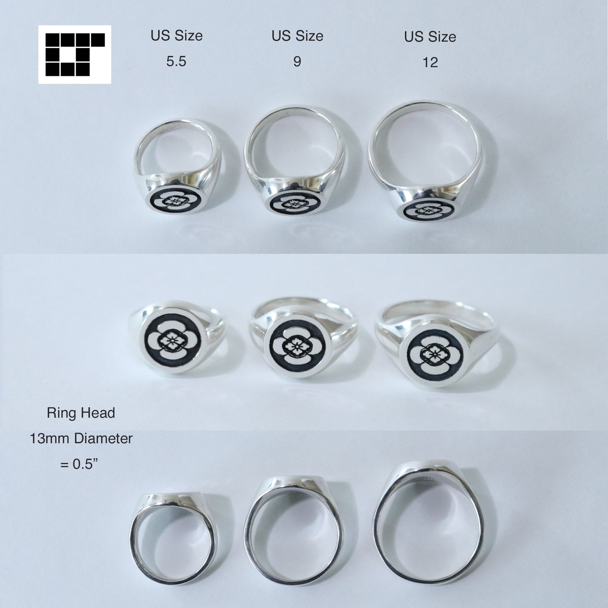 Small Ring - Japanese Kamon ring - Hikone Mandarine Orange - Hikone Tachibana