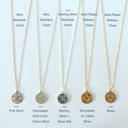 Small Pendant - Flower - Necklace