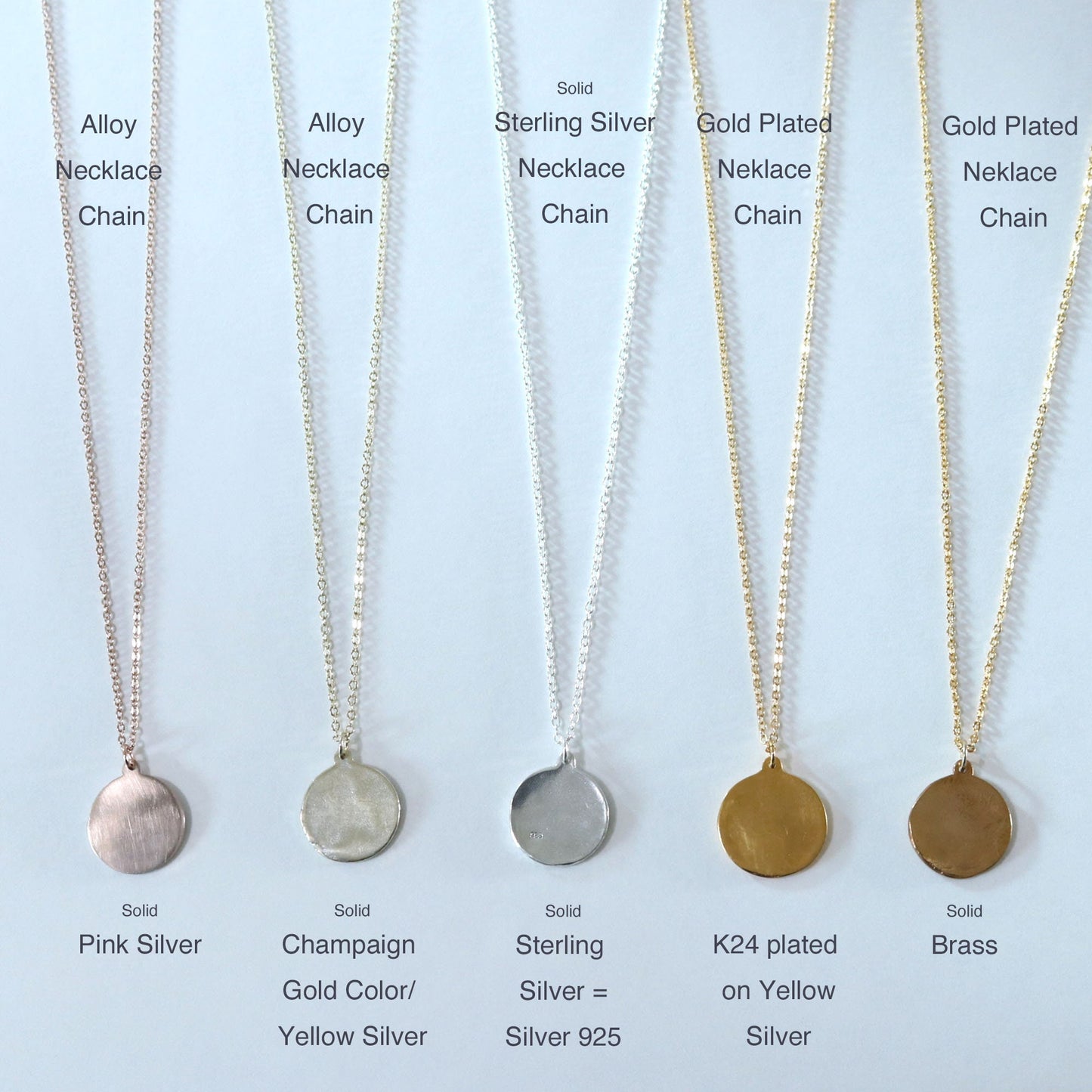 Small Pendant - Flower - Necklace
