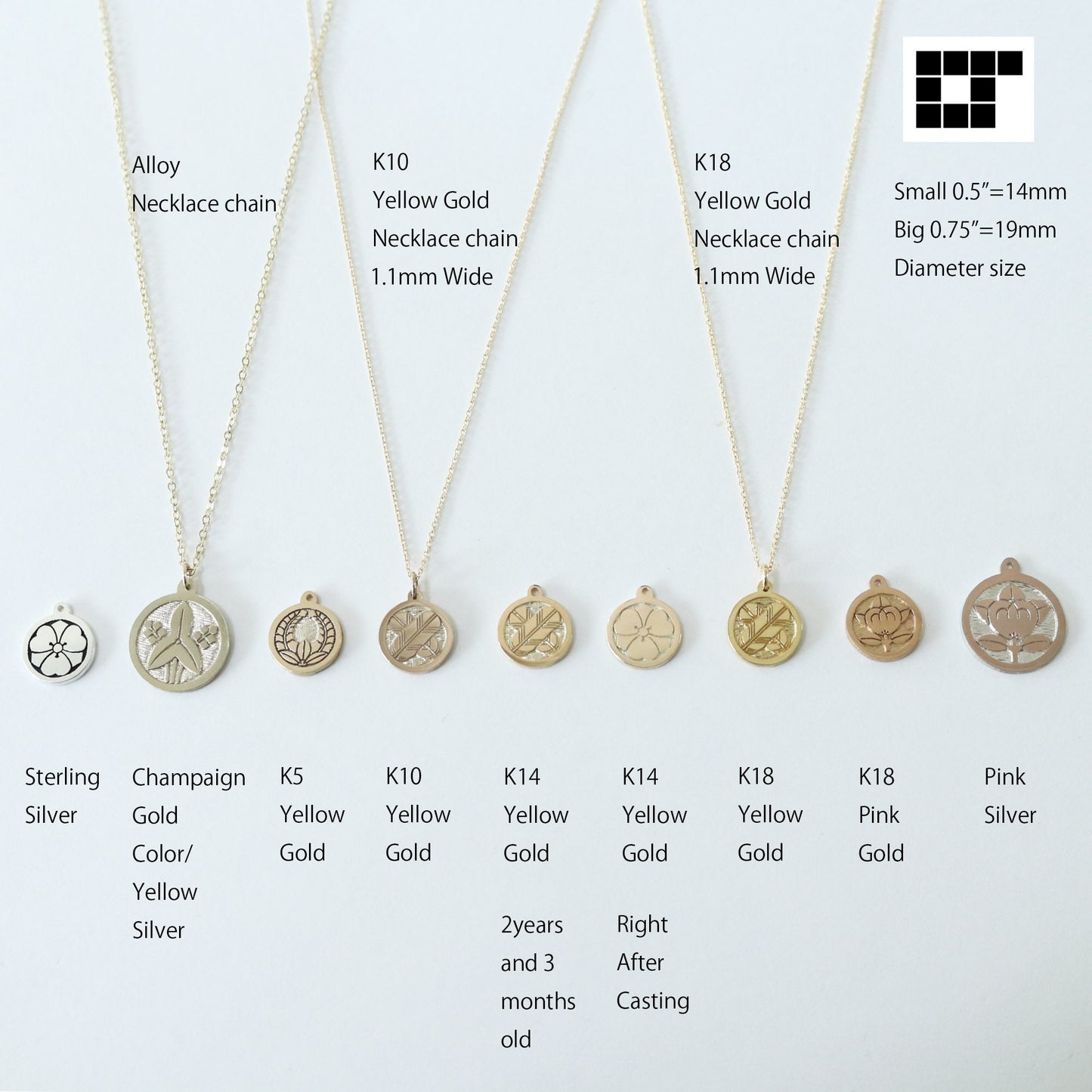 Gold Pendant - Kamon