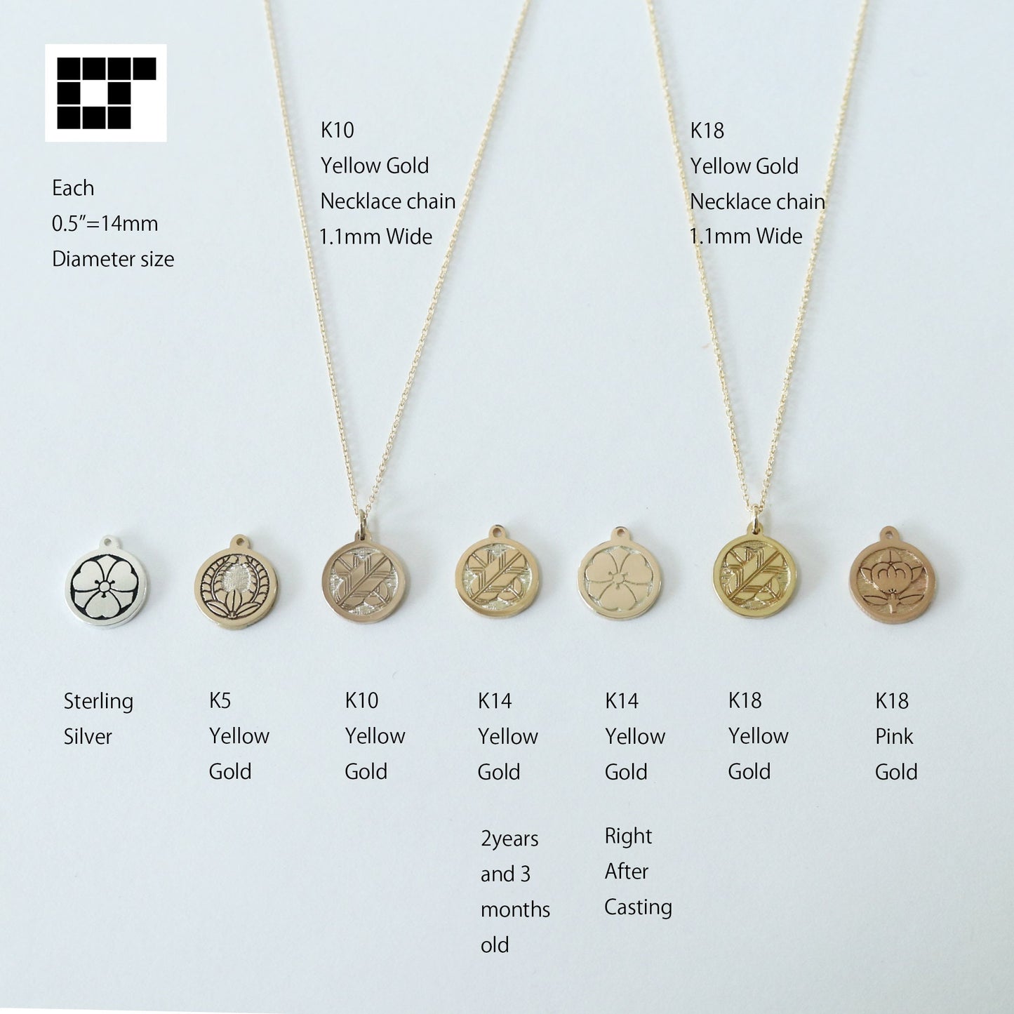Gold Pendant - Kamon