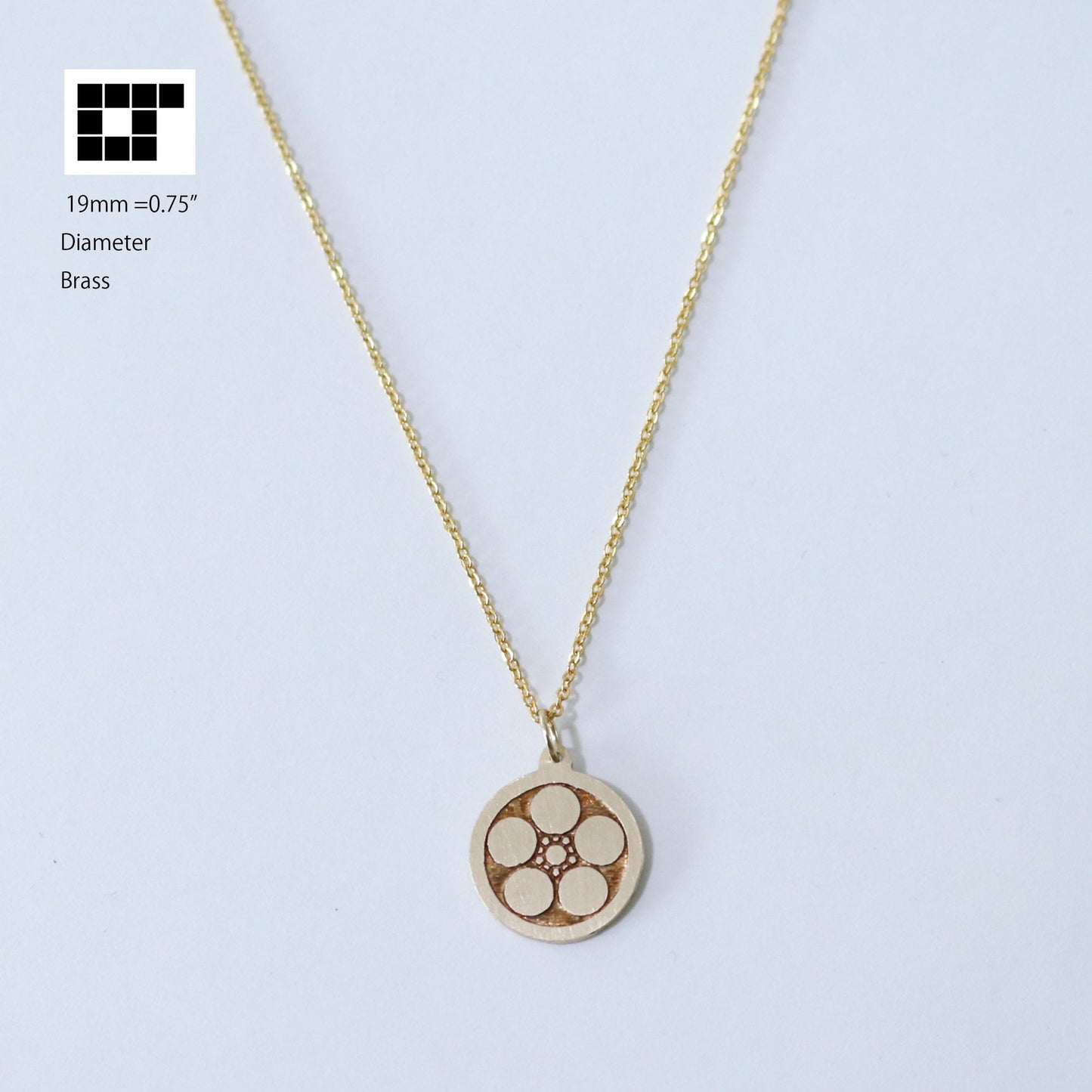 Pendant - Plum - Umebachi - Kamon Pendant - Japanese Clan Crest