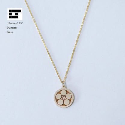 Pendant - Plum - Umebachi - Kamon Pendant - Japanese Clan Crest