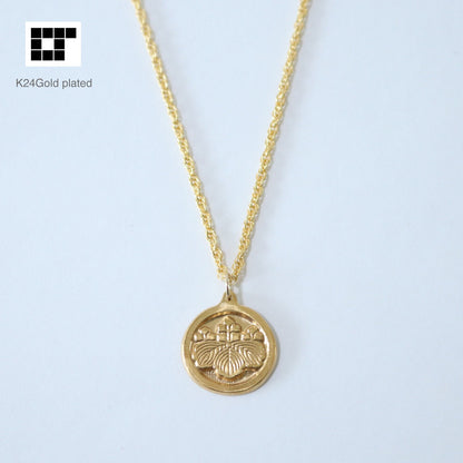 Pendant - Five Three Paulownia in a circle - Maruni Gosan Kiri