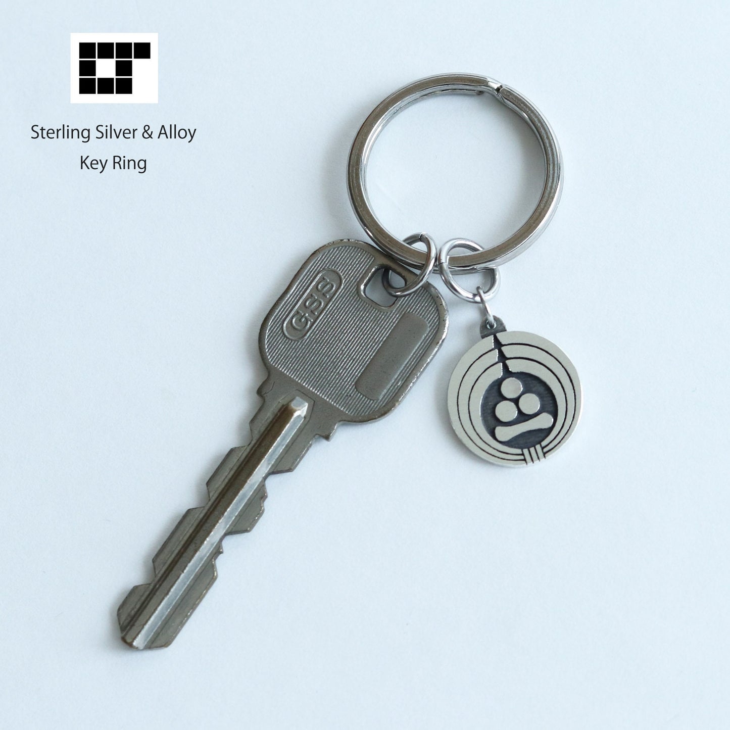 Key chain - Three stars and one in Noshi circle -  熨斗輪に三ツ星に一