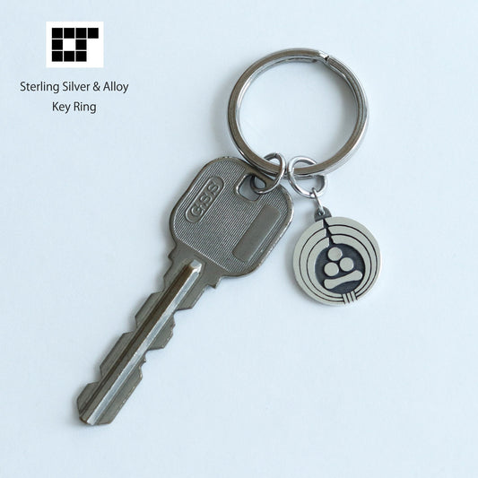 Key chain - Three stars and one in Noshi circle -  熨斗輪に三ツ星に一