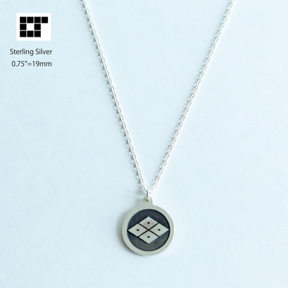 Pendant - Four-eyed Lozenge in a circle