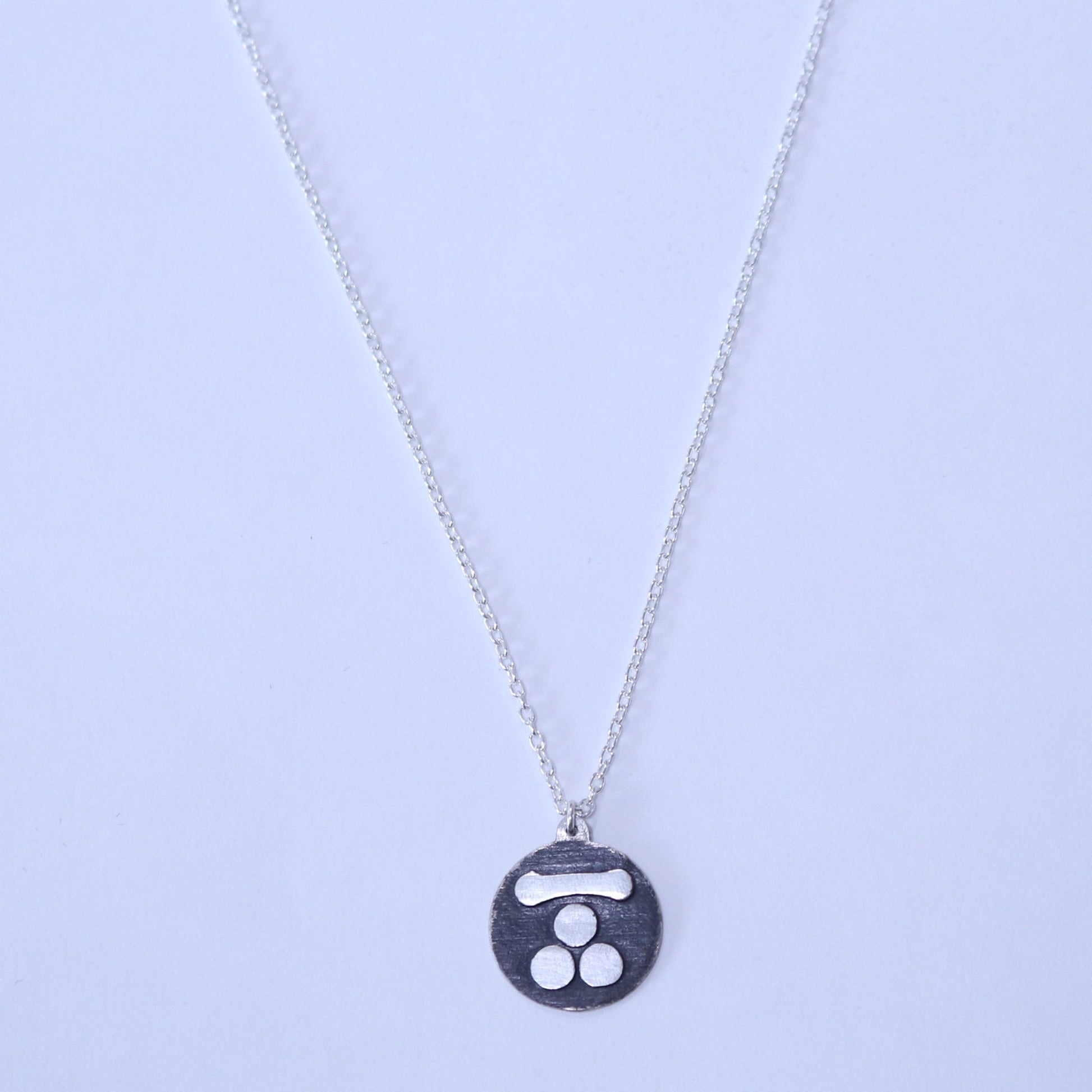 Nagamon Three stars - Nagamon Mitsu Boshi - Kamon Necklace - Japanese Clan Crest