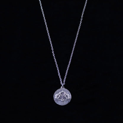 Pendant - Unique Plum Flowers - 変わり花梅 - Kamon Necklace
