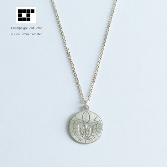 Pendant - Arrows in Weeping Wisteria - Kamon Necklace 下り藤に並び矢