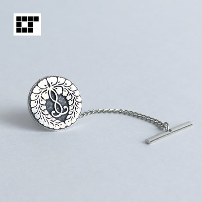 Tie tack - Rokujo Wisteria - Jodo Shinshu emblem - Hongwangi-ha - 六条藤