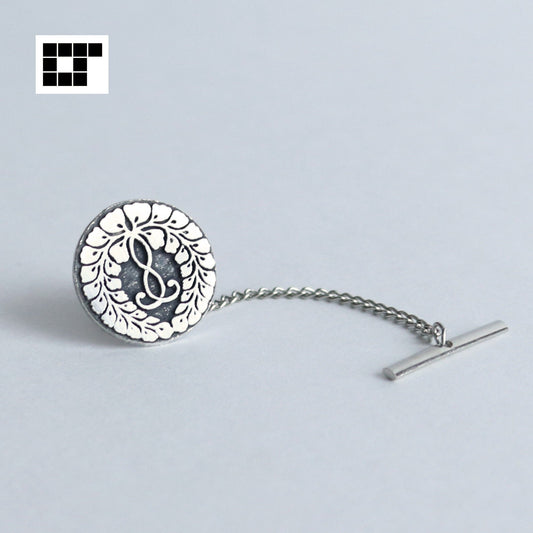 Tie tack - Rokujo Wisteria - Jodo Shinshu emblem - Hongwangi-ha - 六条藤