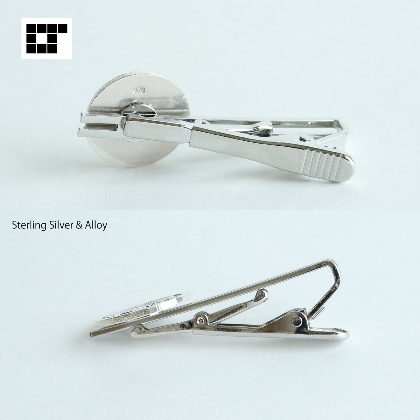 Tie bar - Butterfly in a circle - Japanese Clan Crest