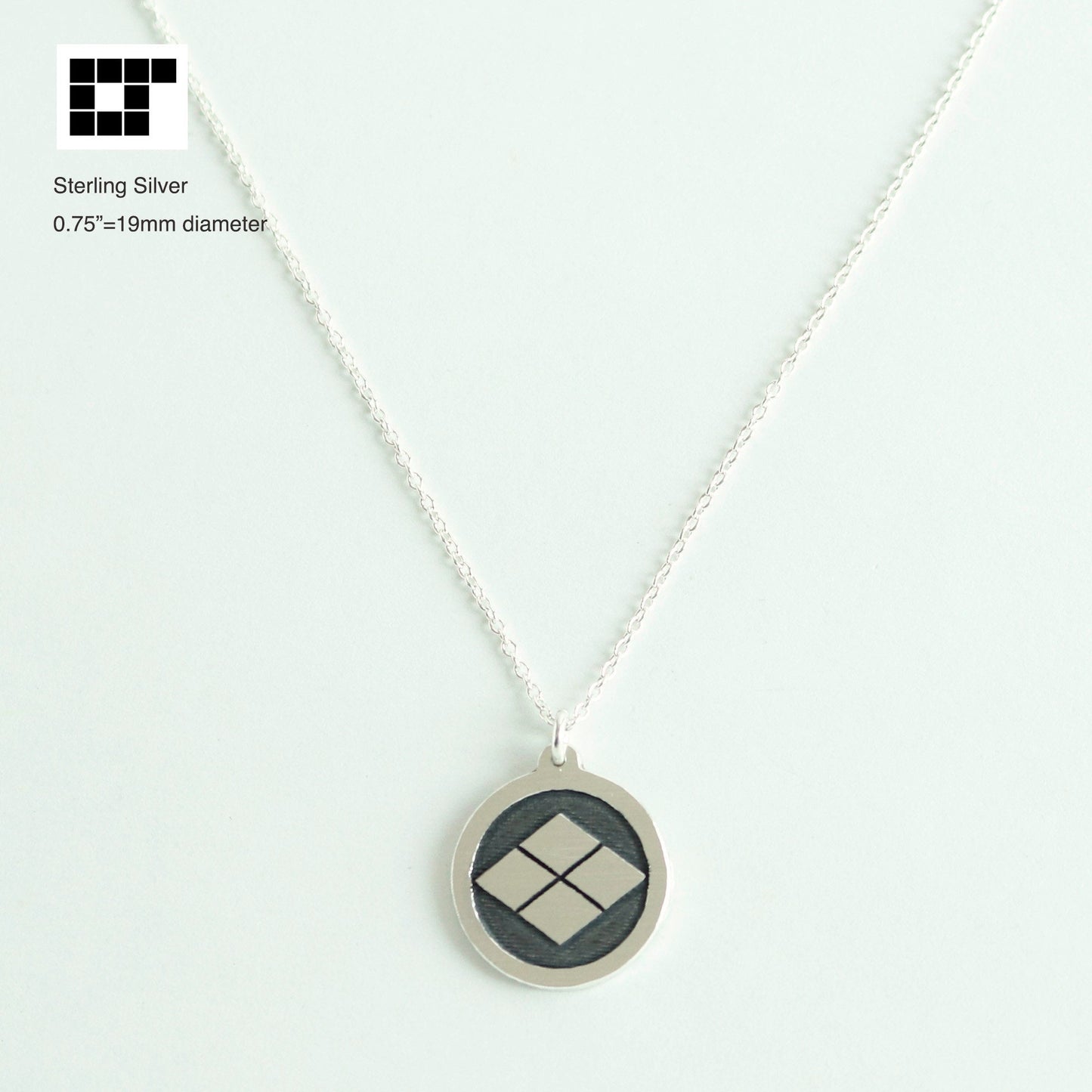 Pendant - Takeda-hishi in a circle - Kamon Pendant