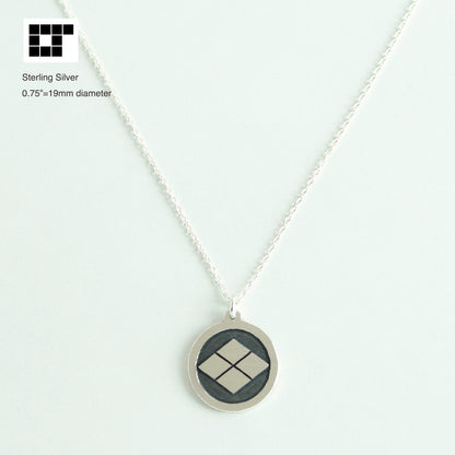 Pendant - Takeda-hishi in a circle - Kamon Pendant