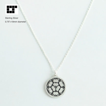 Pendant - Seven Wood Sorrel Kamon - 七つ片喰