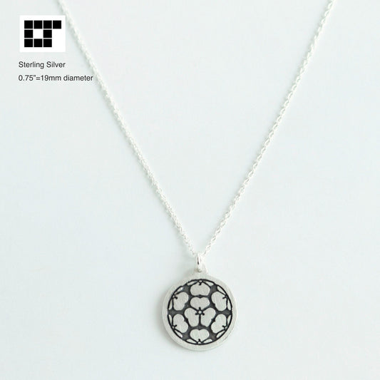 Pendant - Seven Wood Sorrel Kamon - 七つ片喰