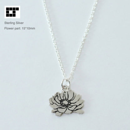 Small Pendant - Flower - Necklace
