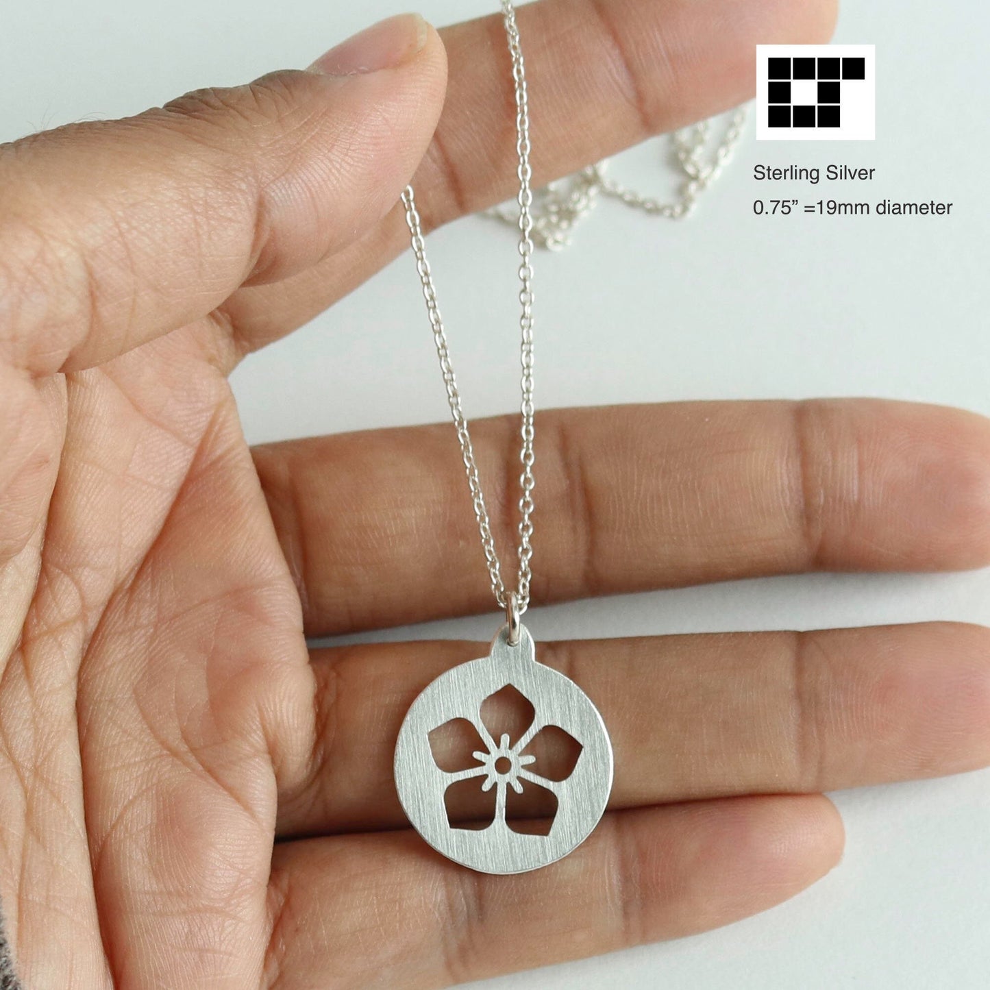 Pendant - Bellflower - Cut out Design- Japanese Clan Crest Pendant