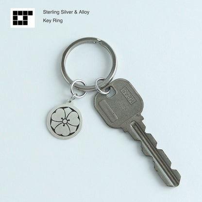 Key chain - Kenkatabami  in a circle - 丸に剣片喰
