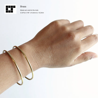 Bangle Cuff Bracelet - Minimal Elegant design - Brass
