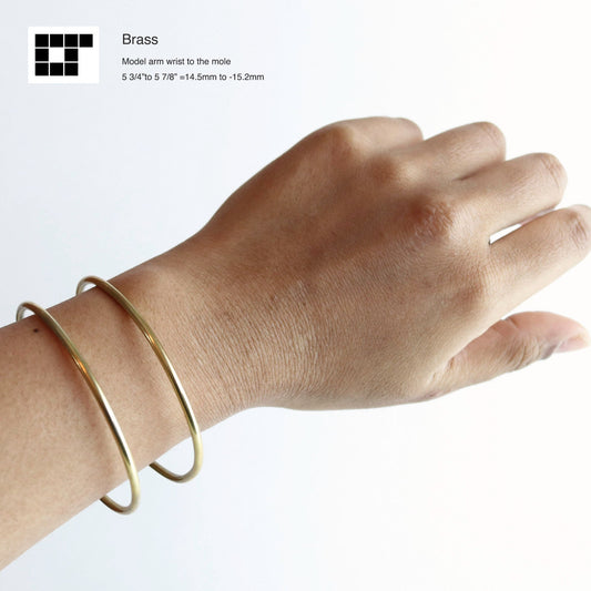 Bangle Cuff Bracelet - Minimal Elegant design - Brass