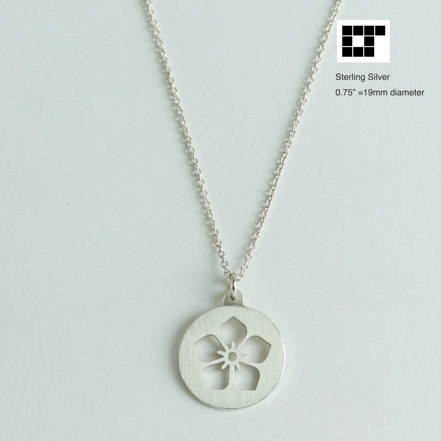Pendant - Bellflower - Cut out Design- Japanese Clan Crest Pendant