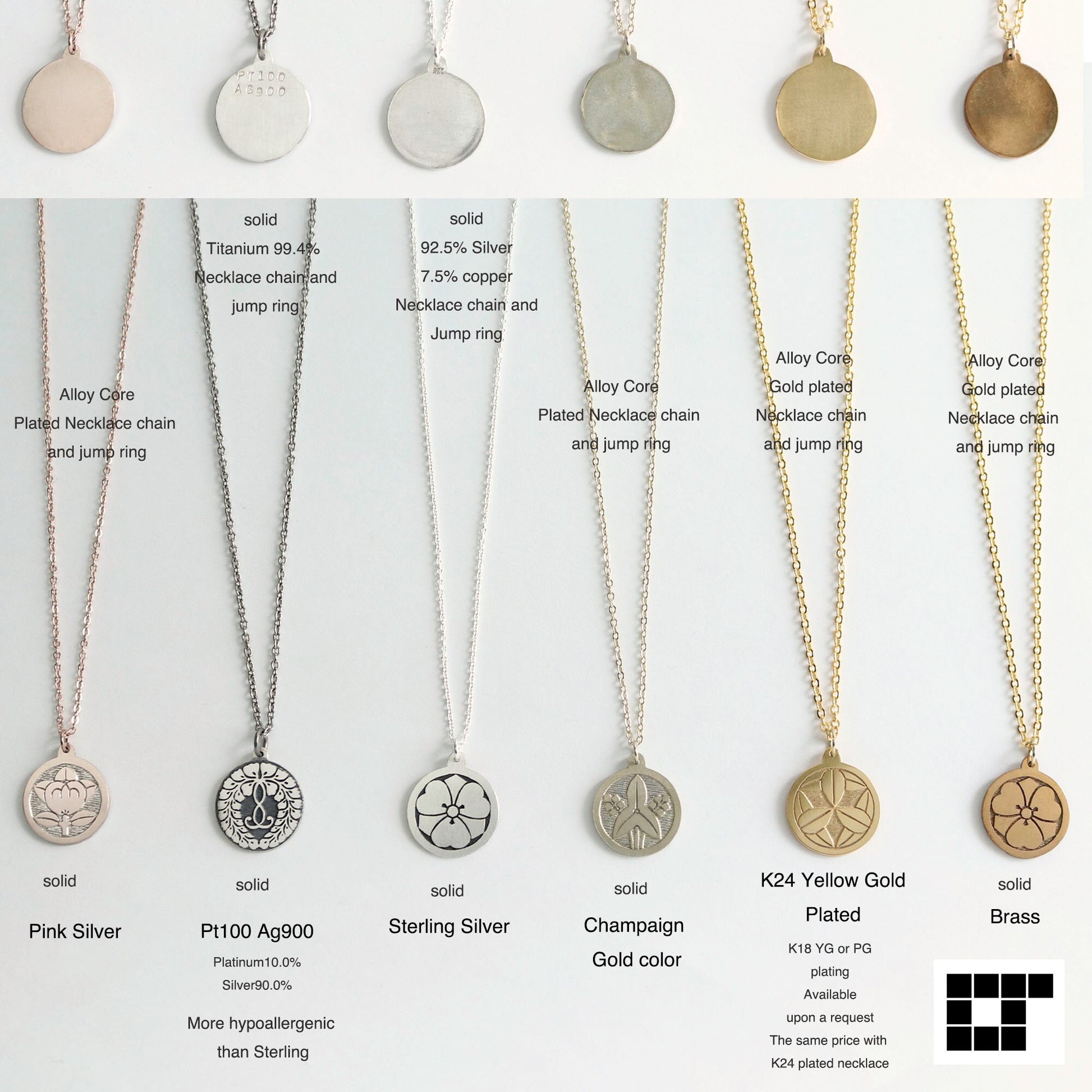 Uogashi logo - Necklace - Japanese design