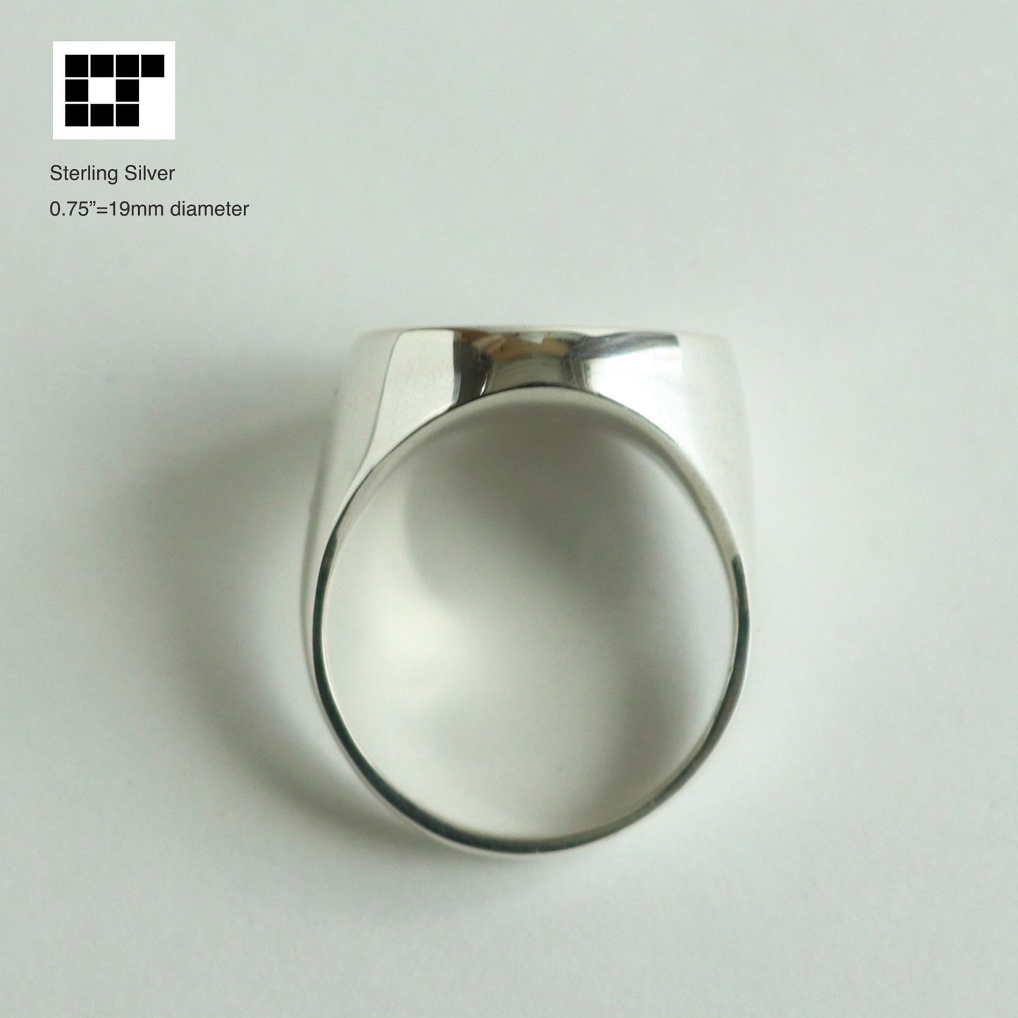 Wisteria Going Up in a circle - Silver Solid Ring