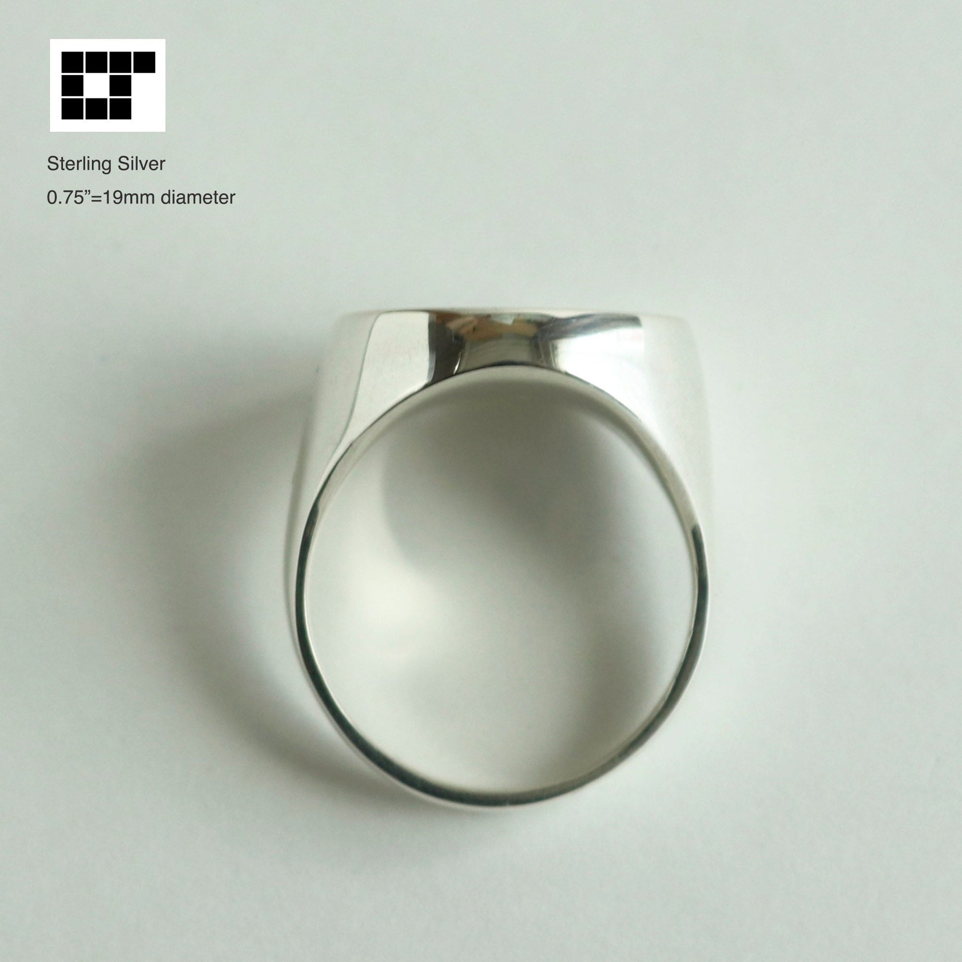 Wisteria Going Up in a circle - Silver Solid Ring