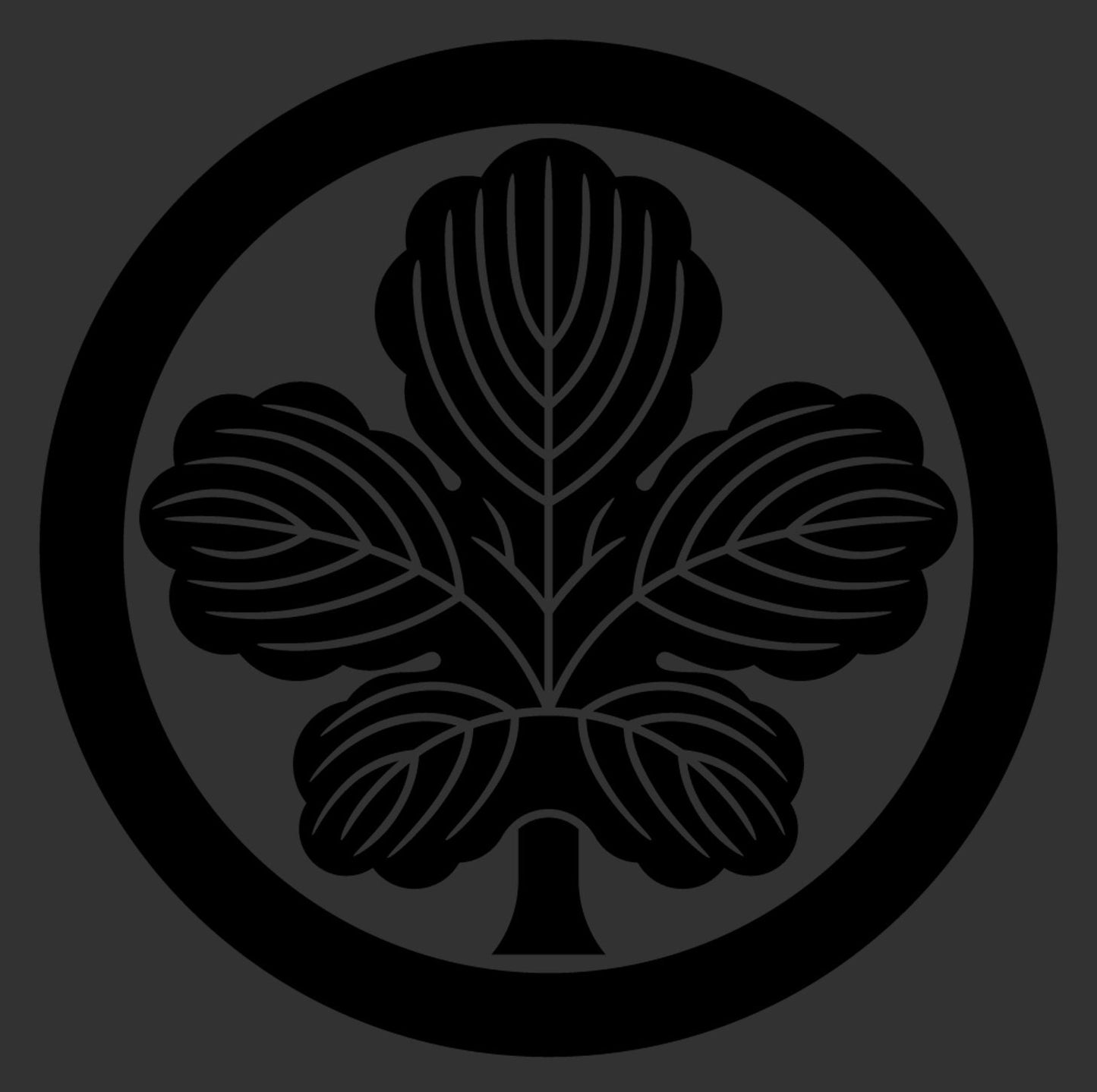 Maruni Tachi Kajinoha - Key chain - Kamon - Japanese Family Crest