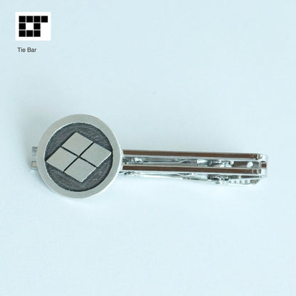 Tie bar - Takeda-hishi in a circle - Japanese Clan Crest
