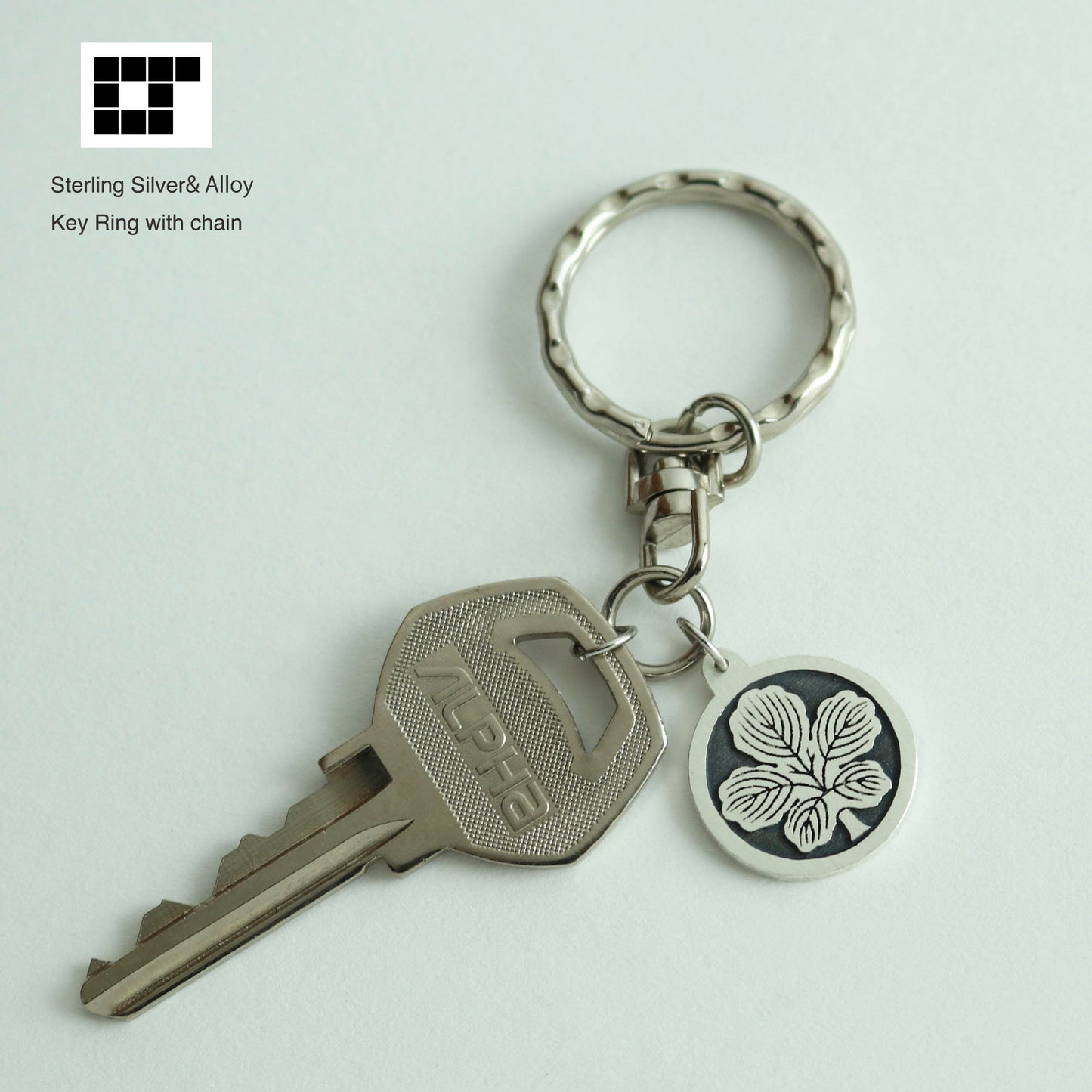Key chain -  Maruni Tachi Kajinoha - 丸に立ち梶の葉