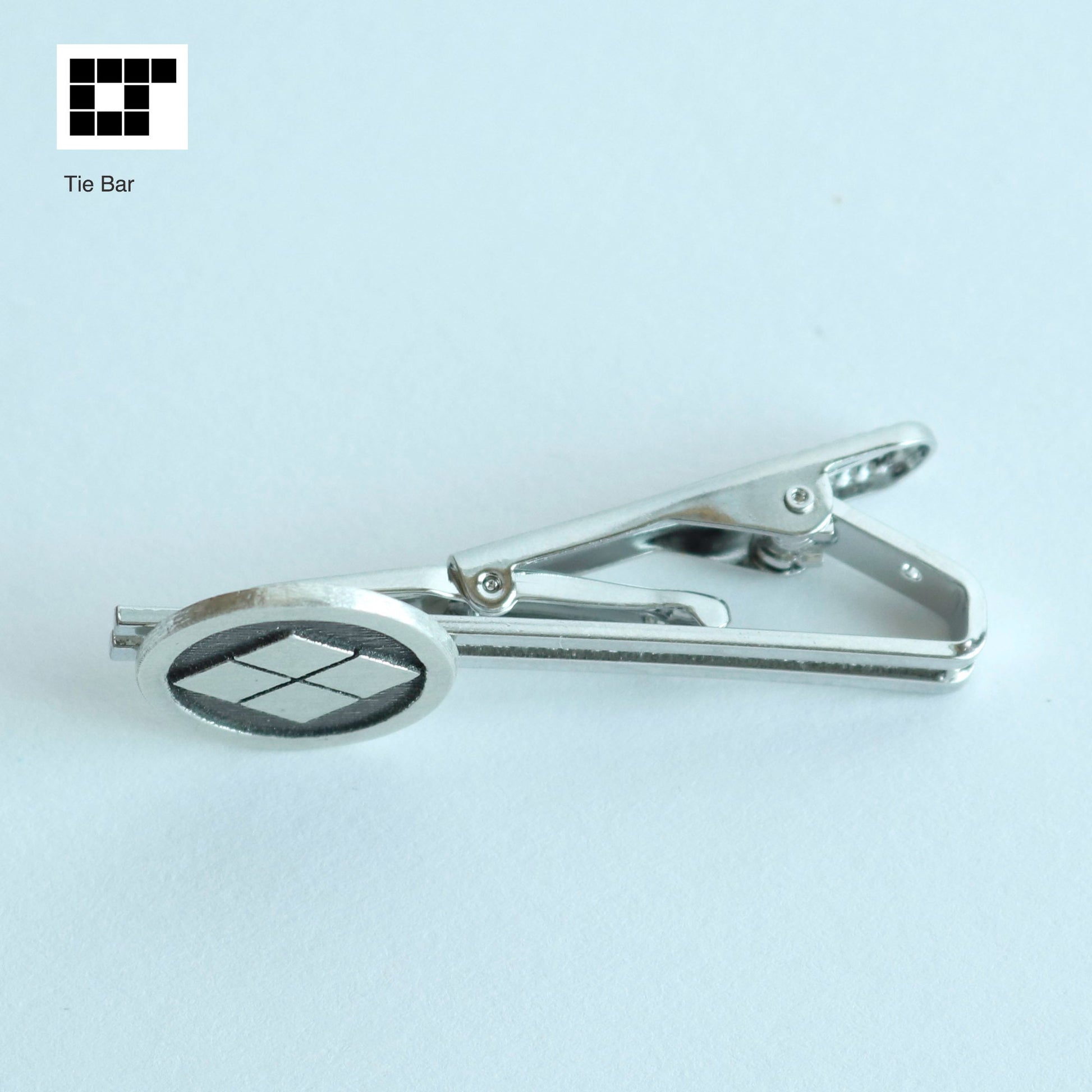 Tie bar - Takeda-hishi in a circle - Japanese Clan Crest