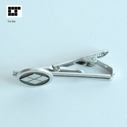 Tie bar - Takeda-hishi in a circle - Japanese Clan Crest