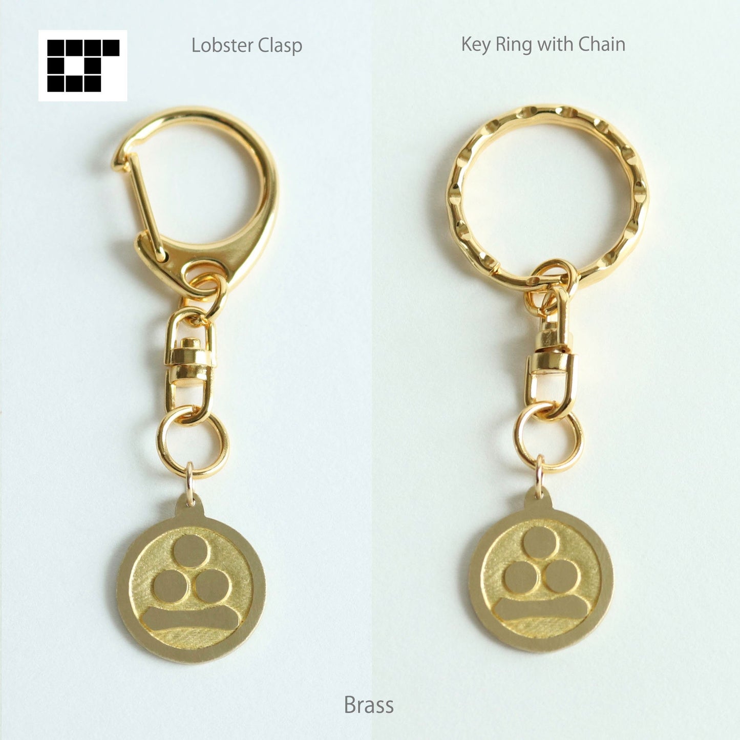 Key chain - Watanabe star in a circle - Maruni Watanabe Hoshi - 丸に渡辺星