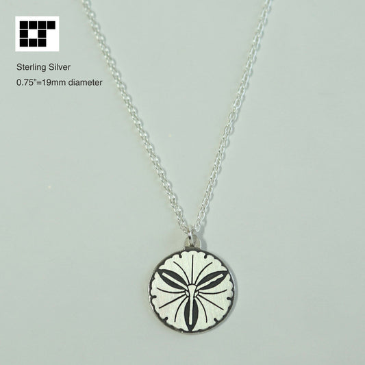 Pendant - Three Ginkos of Different stems - Kamon Necklace