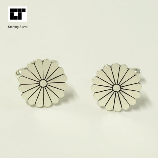 Cufflinks - Chrysanthemum Kamon -　十六葉菊