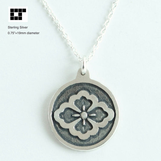 Pendant - Chu-in-no Hanabishi in a circle