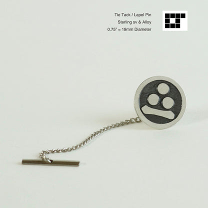Cufflinks - Watanabe Star in a circle - Maruni Watanabehoshi  -丸に渡辺星