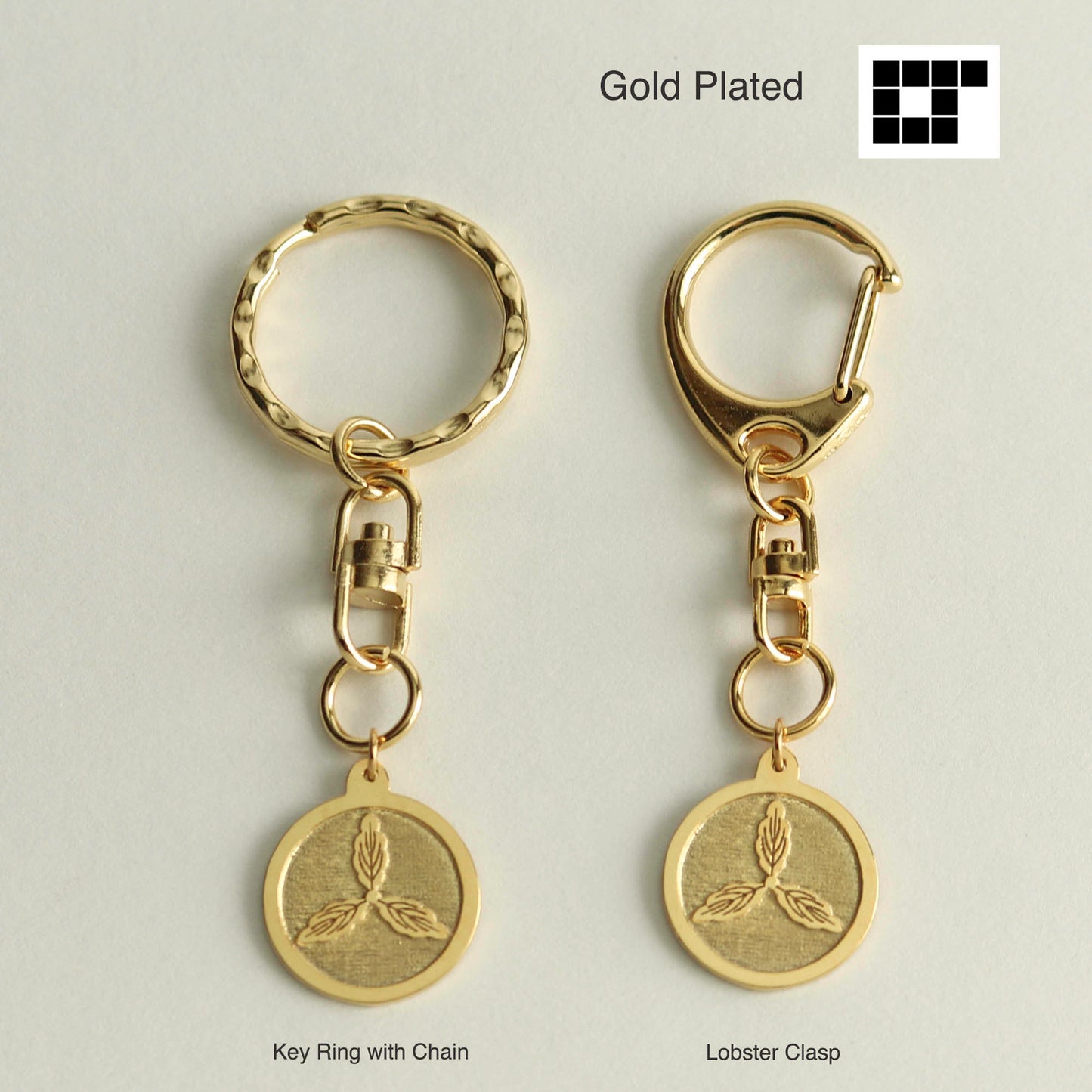 Key chain - Tosa-Oak in a circle -  丸に土佐柏