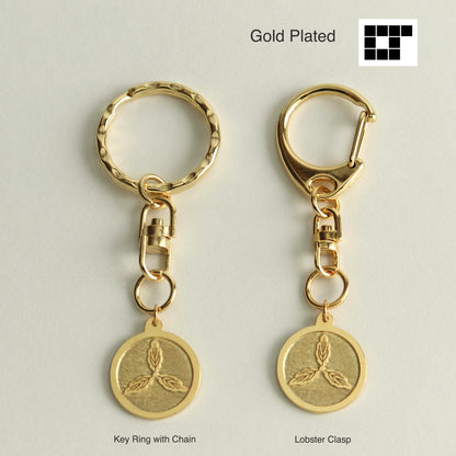Key chain - Tosa-Oak in a circle -  丸に土佐柏