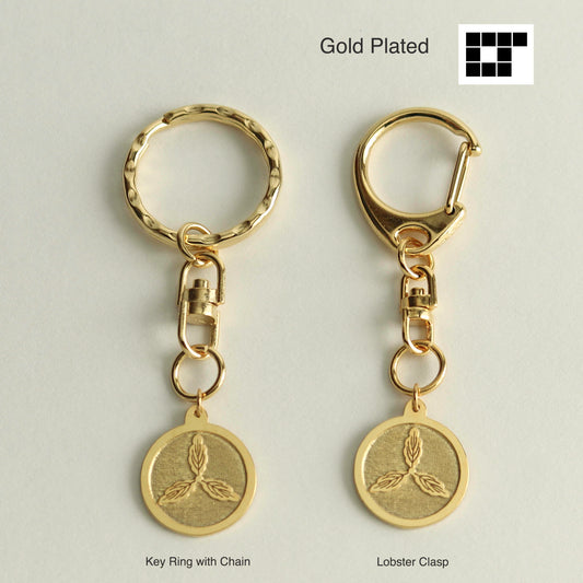 Key chain - Tosa-Oak in a circle -  丸に土佐柏